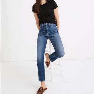 Madewell stovepipe jeans- Manchester wash